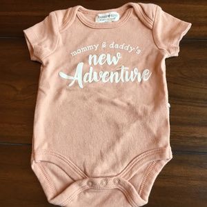 Rabbit + Bear Tan Onesie 0-3M
